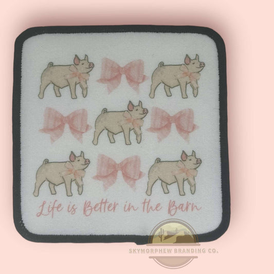 Skymorphew Branding Co - Pig Coquette: Patch (Image Printed on Patch) / Sublimation