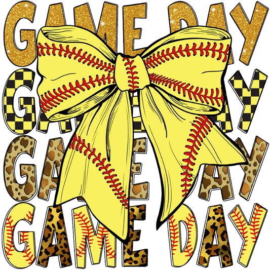 M2B Designs - Softball Gameday DTF Transfer: Pocket (3.5 inch)