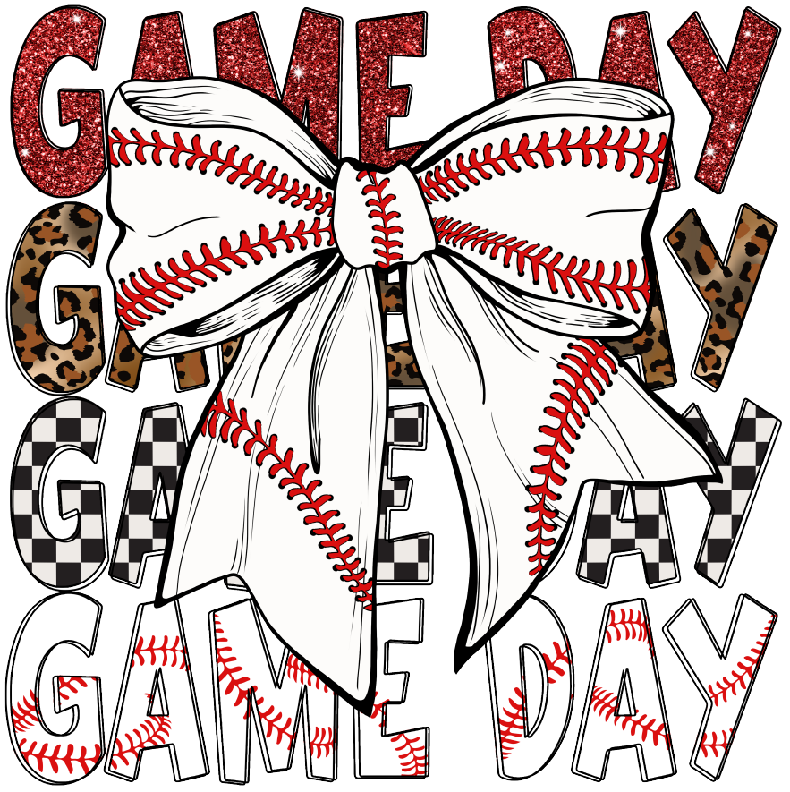 M2B Designs - Baseball Gameday DTF Transfer: Pocket (3.5 inch)