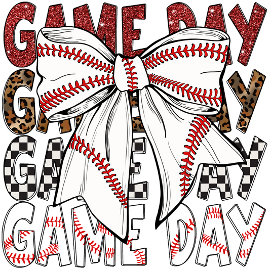 M2B Designs - Baseball Gameday DTF Transfer: Pocket (3.5 inch)