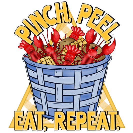 M2B Designs - Pinch Peel Eat Repeat DTF: Pocket (3.5 inch)