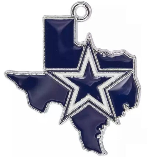 Cowboy Football Charms - QTY 1, 5, or 10