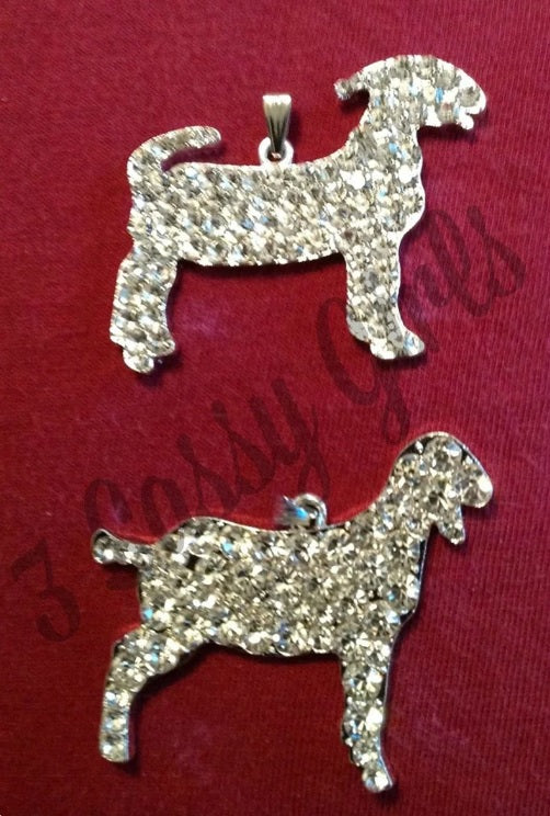 Stock show 2" Rhinestone Animal Pendant