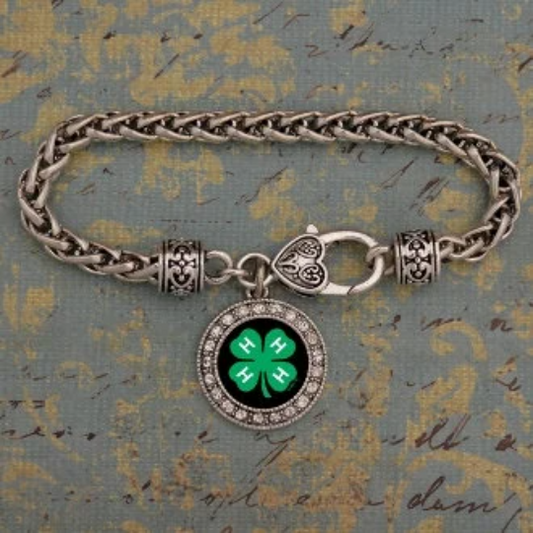 4- H Charm Earrings, Necklace or Bracelet