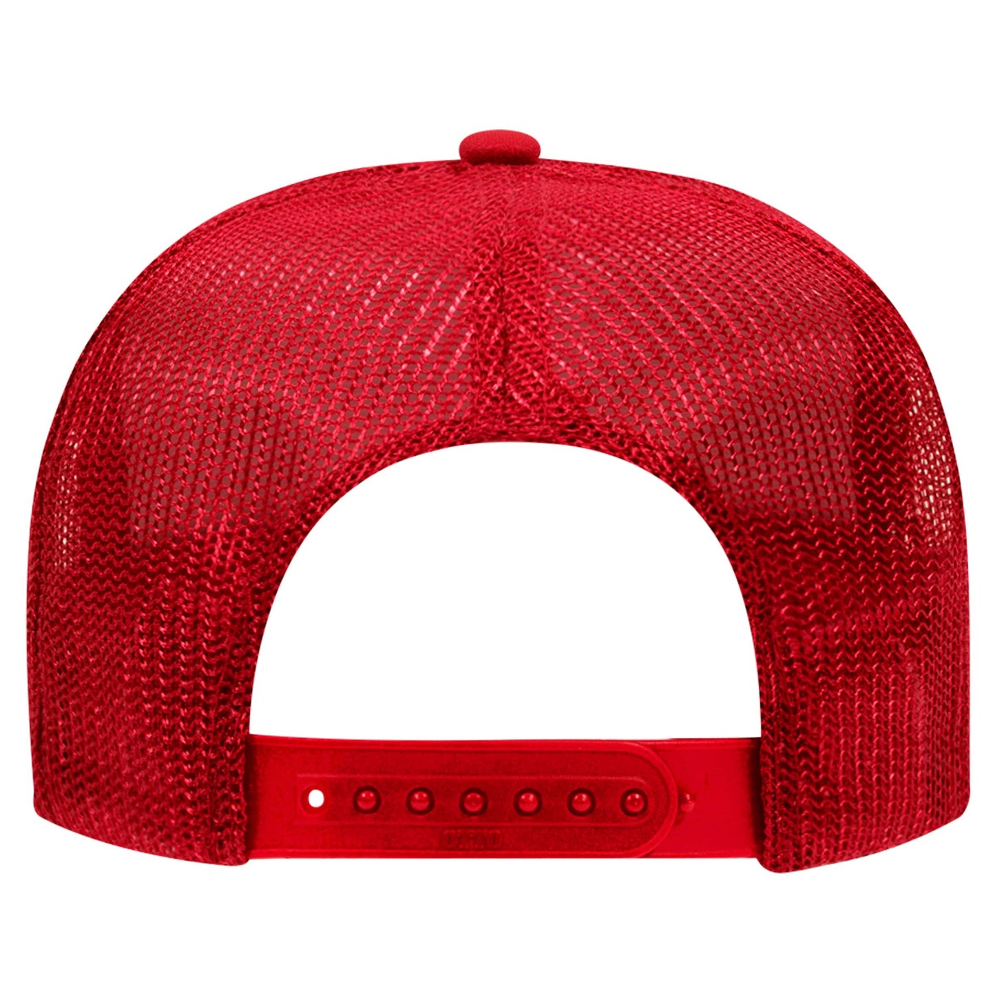 The Park Wholesale - Otto 5-Panel High Crown Foam Trucker Hats, Mesh Back Cap - 39-165: Red