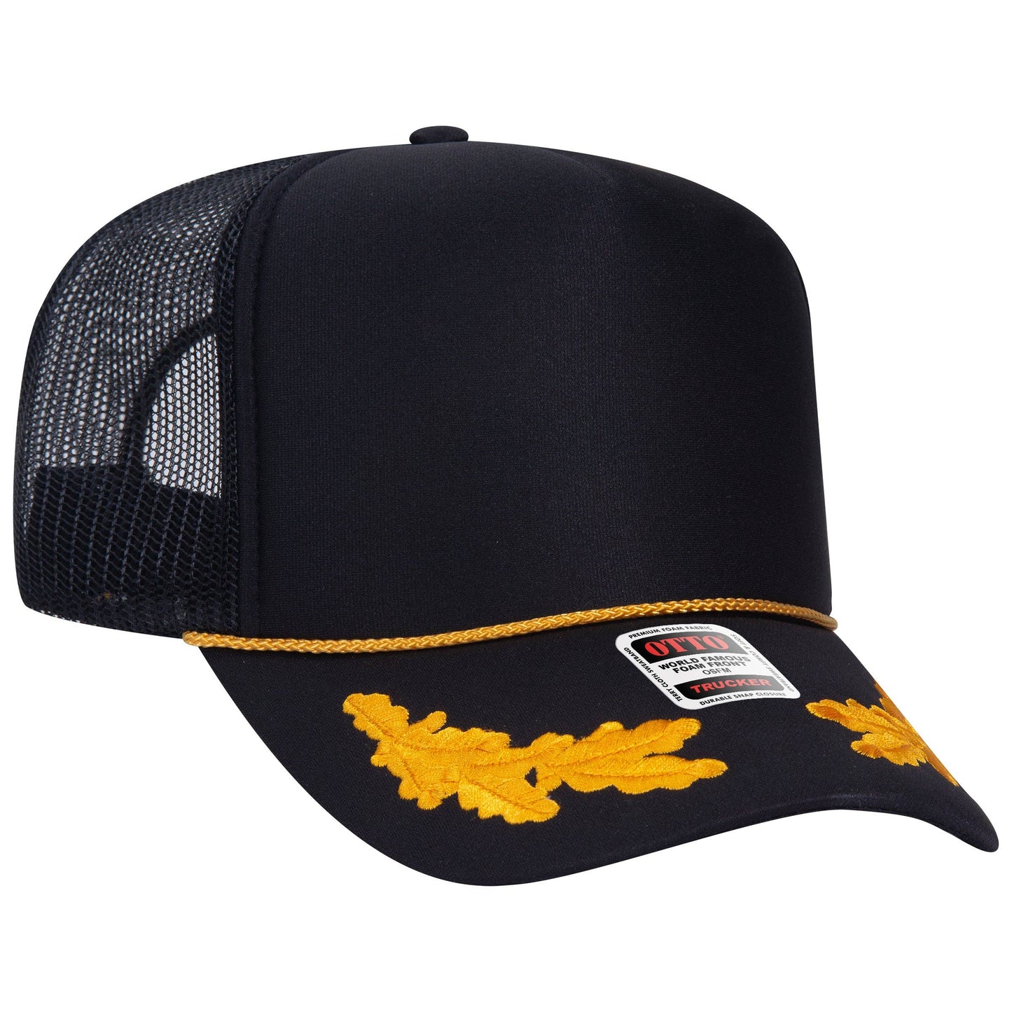 The Park Wholesale - Otto 5-Panel High Crown Foam Trucker Hats, Mesh Back Cap - 39-165: Red
