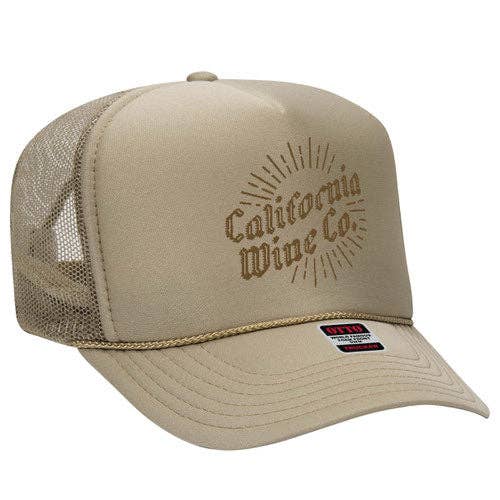 The Park Wholesale - Otto 5-Panel High Crown Foam Trucker Hats, Mesh Back Cap - 39-165: Red