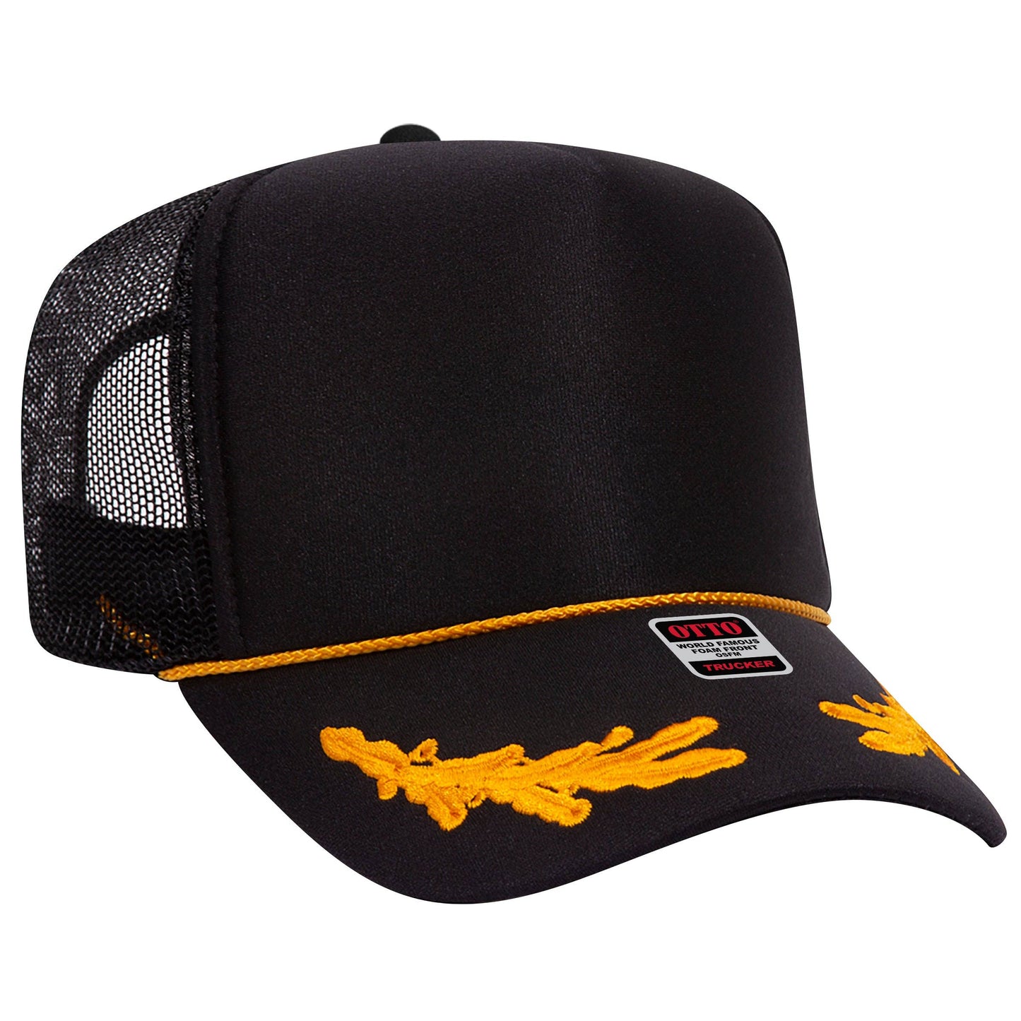 The Park Wholesale - Otto 5-Panel High Crown Foam Trucker Hats, Mesh Back Cap - 39-165: Red