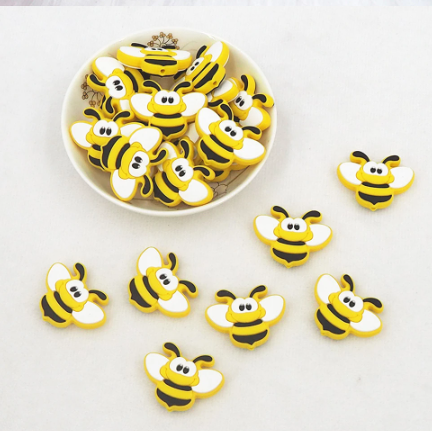 Bumble Bee Chunky Beads 30mm for Pens, Lanyards, Wristlets, keychains, DIY - 1, 5, or 10