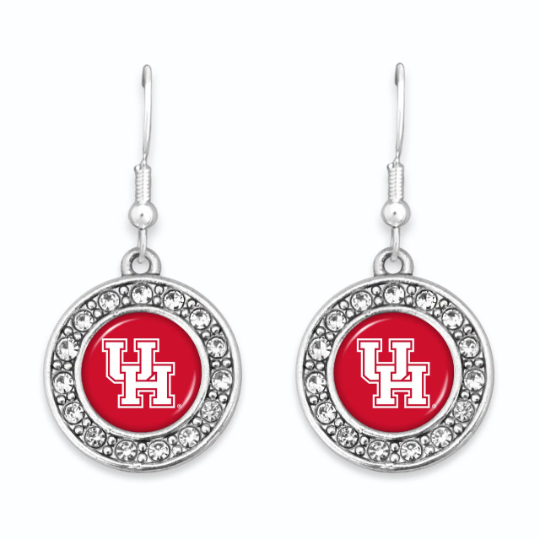 University of Houston Cougars Collegiate Licensed Earrings