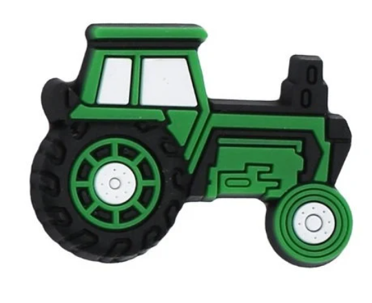 Green Tractor Croc Shoe Charm